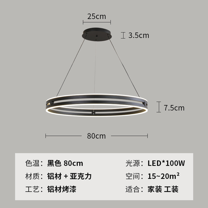 Modelo de comedor lámpara de lujo simple lámpara del dormitorio de lámpara muy redonda modelo de sala de estar diseñador de Italia del norte