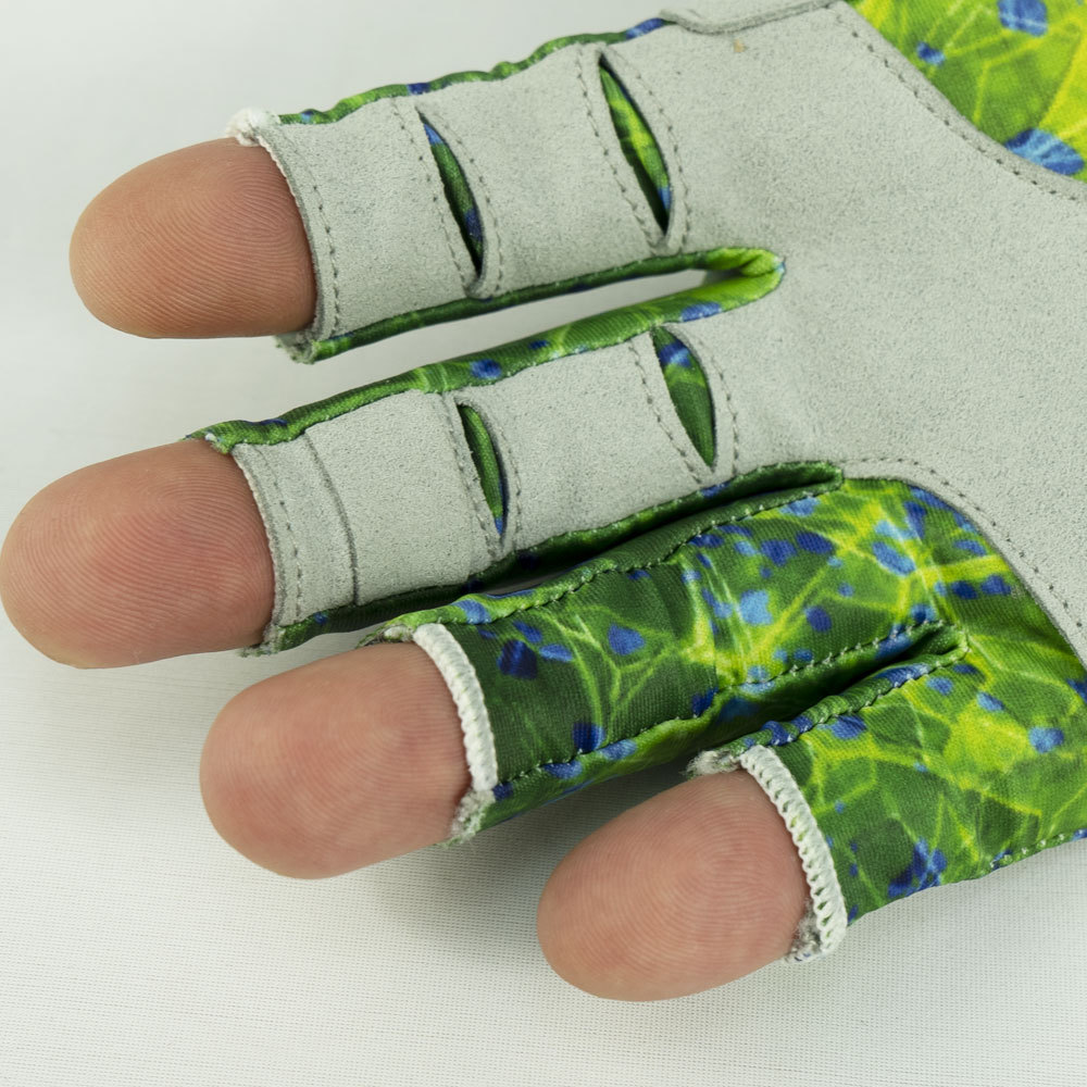 UPF50 +钓鱼手套 防紫外线 防滑手套防晒 半指 户外海钓路亚手套