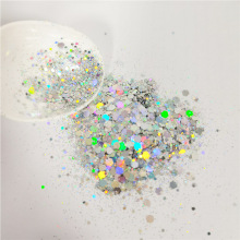 批发镭射银大小混金葱粉七彩闪光片格利特幻彩DIY工艺品手工材料