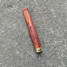 小叶紫檀红酸枝崖柏过滤烟杆红木烟嘴实木原木可清洗粗细双用