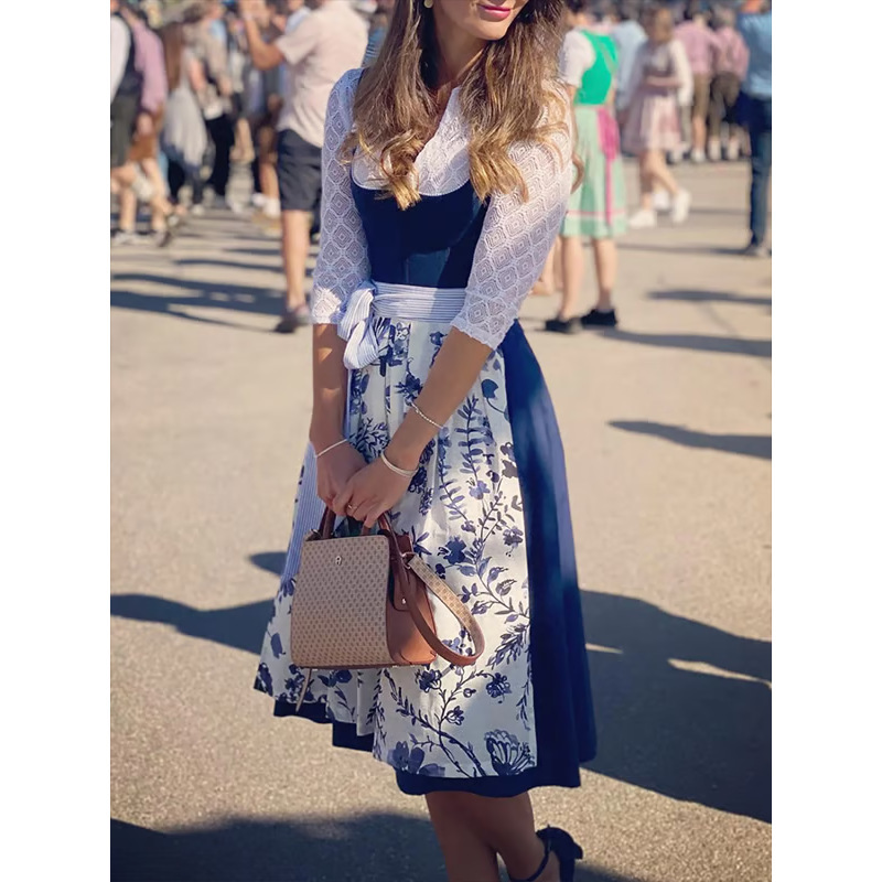 2026 Bestseller on Independent Websites and Amazon: Elegant Women's Oktoberfest Dress from Munich, Germany