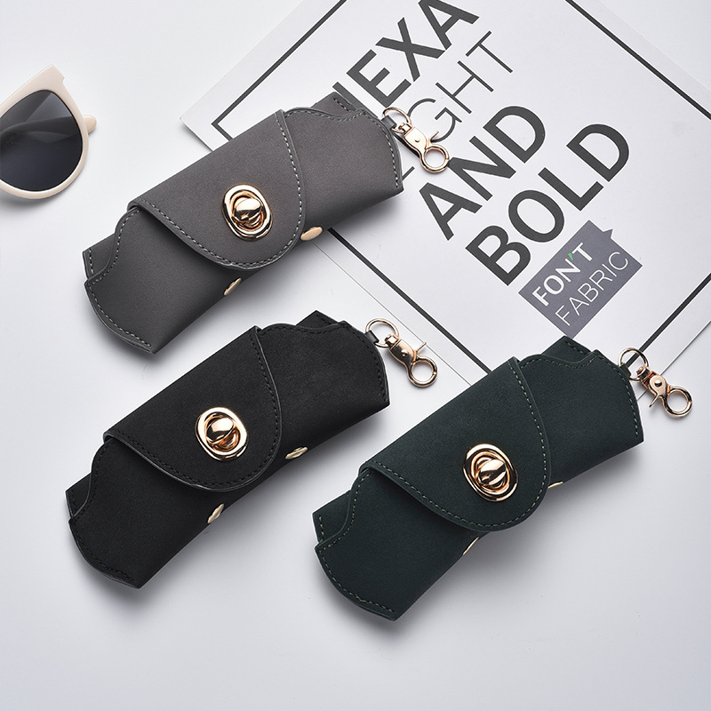 Faux Leather Glasses Case for Men, Portable with Lanyard, Storage Box for Prescription Glasses and Sunglasses, Sunglasses Storage Pouch for Women Faux Leather Glasses Case for Men, Portable with Lanyard, Storage Box for Prescription Glasses and Sunglasses, Sunglasses Storage Pouch for Women