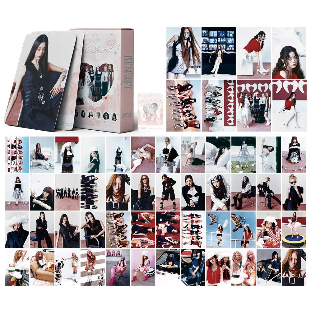 KPOP LOMO фото-карточки набор 55 шт. DIY, 5,7×8,7 см — поддержка IVE