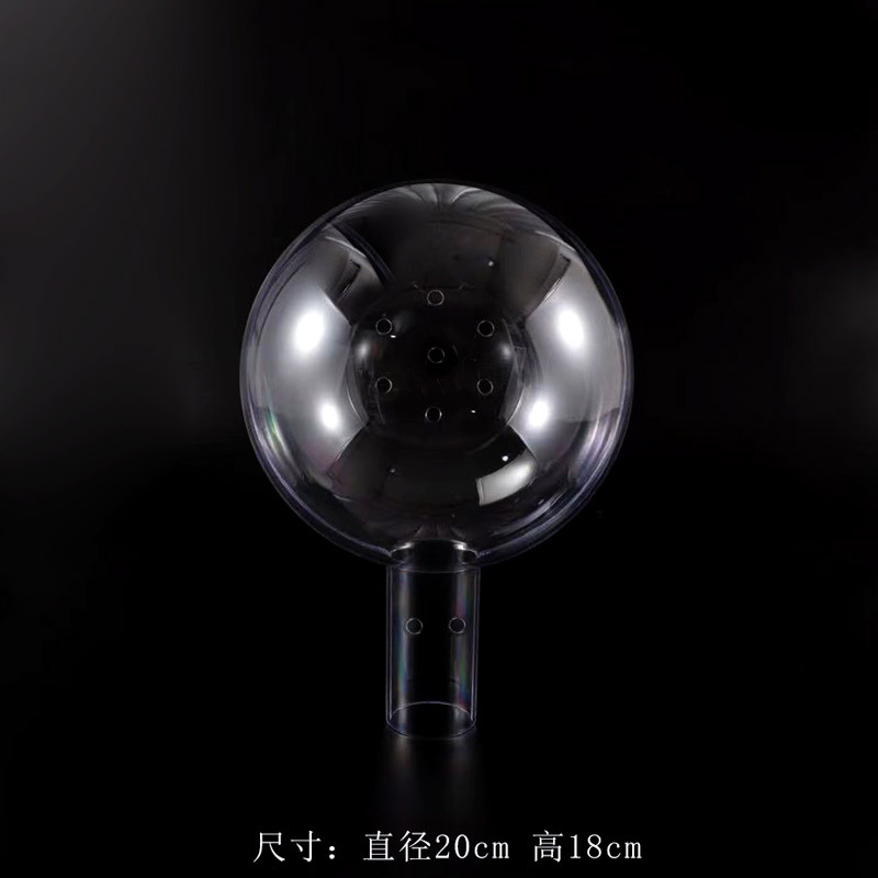 Creativo neto rojo pequeña flor roja dulce onda bola material transparente acrílico decorativo bola ramo para la producción de bricolaje