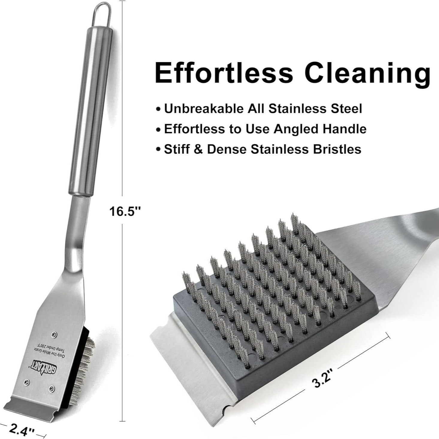 Amazon Venta caliente Acero inoxidable hornear herramientas al aire libre salvaje beber herramientas traje Barbacoas limpieza descontaminación cepillo para Barbacoas