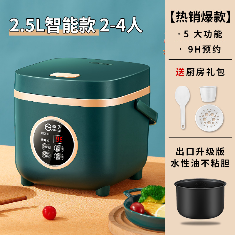 양쯔강 그린 2.5L 스마트 + 스팀 트레이(손잡이와 둥근 입)