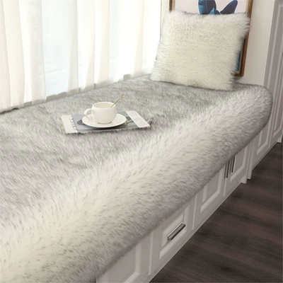 Log Washable and Wipeable Car Carpet - white-with-black-tip-custom-sizes-available-contact-customer-service-for-a-quote