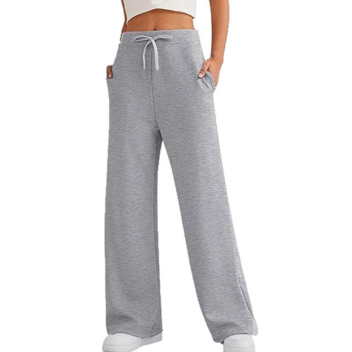 Elegant Loose Wide-Leg Sports Pants for Fall Leisure