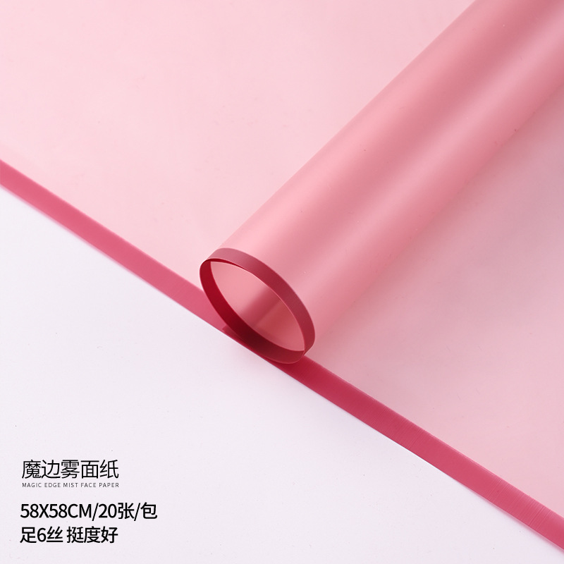 Embalaje de flores Papel de haz coreano Florería Ramo Material de embalaje Papel mate translúcido Papel liso coreano Papel de flores