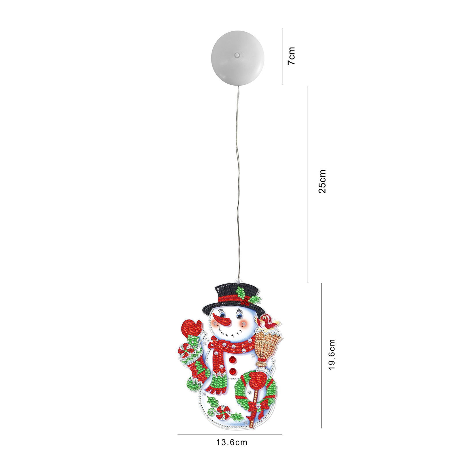 Diamante pintura perimetral DIY modelado ventana LED ventana 5D fiesta ventana luz decoración taladro distribuido al por mayor