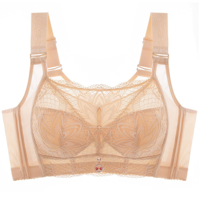 Push up anti-sagging ultra-Delgado pecho grande y pequeña colección superior pecho Plus tamaño sujetador inalámbrico ajustable ropa interior para mujeres