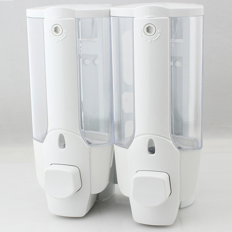 Dispensador de jabón tipo prensa para champú, gel de ducha, desinfectante de manos, dispensador manual de líquido de pequeña capacidad de una/dos/tres cabezas, transfronterizo