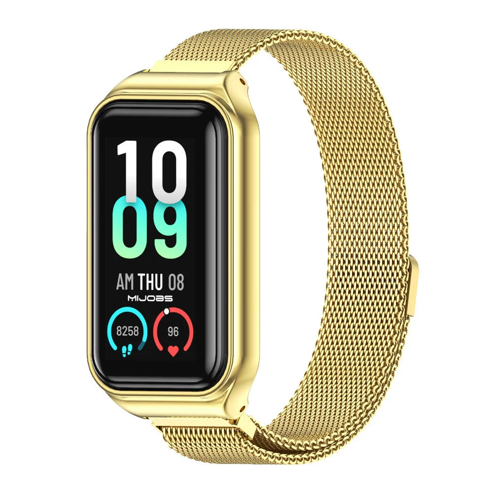 Совместимо с Amazfit Band 7 Huami браслет 5 лент металл три бусины Strite Magland Magnetic Magnetic Suffering