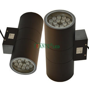 Yuanye LED YY-BDR001-D RGBW Single and Double Head Outdoor Courtyard Wall Light Outer Door Post Two-way Spotlight