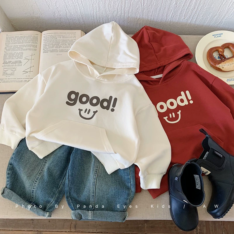 Детская одежда Bora, толстовка для мальчиков, детский весенне-осенний сезон 2025, новый стильный стильный модный топ с капюшоном для девочек