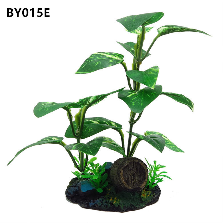 Pecera simulación planta paisajismo decoración decoración suministros de hotel plástico flor falsa hierba falsa tela hoja acuática simulación acuática