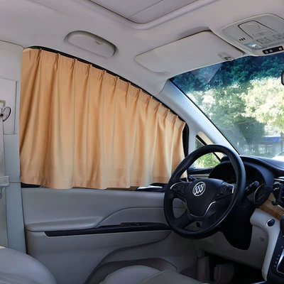 Car curtains – privacy magnetic front block car - warm-rice-1-piece-for-main-driver-please-note-the-model-year-when-placing-an-order