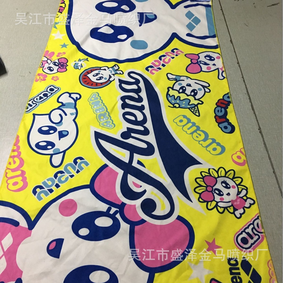 出售阳离子超细纤维双面绒沙滩巾 条子再生纤维毛巾