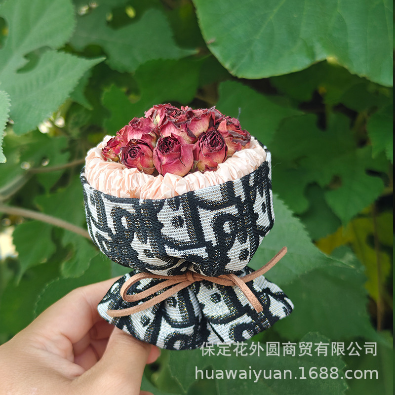 迷你干花小花束玫瑰汽车出风口空调香薰装饰节日礼物冰箱贴伴手礼|undefined
