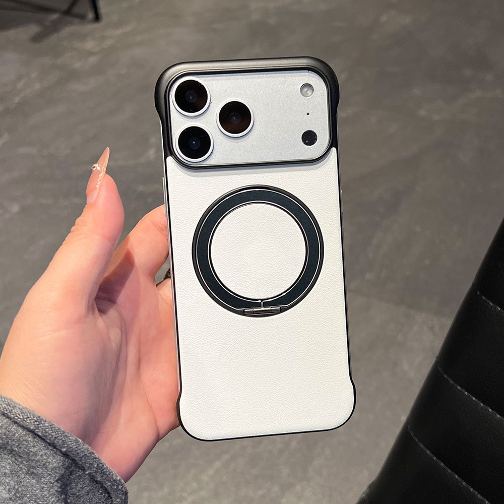 Custodia protettiva ultra sottile senza cornice, compatibile con iPhone 17, Huawei e Xiaomi, con adesivi in pelle e supporto._voghion.com