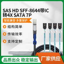 SAS HD SFF-8644 �D 4x SATA 7P������ ��ICоƬ������Ӳ�P��ݔ��