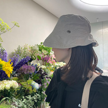 日本uv薄款渔夫帽女可折叠褶皱百搭遮阳帽夏季韩版防晒帽子女遮脸