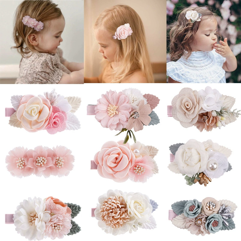 Девушки древний стиль заколки для волос имитация головных цветов аксессуары для волос принцессы дикие свежие лесные системы натуральные и милые детские изысканные волосы