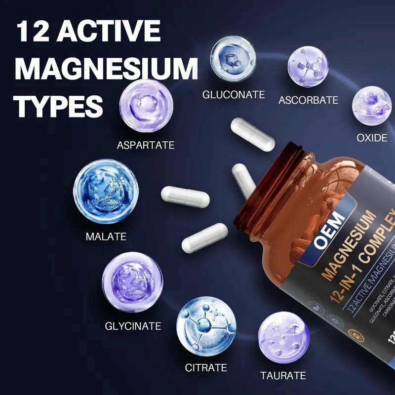 跨境12合1镁复合物甘氨酸镁胶囊Totaria12-in-1MagnesiumComplex|undefined