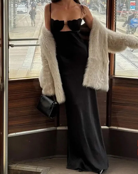 High Waist Waist Line Cocktail Party Occasion Strap Neckline Wholesale Women's Elegant Backless Solid Color Cocktail Party Strap Sleeveless Sheath Dress