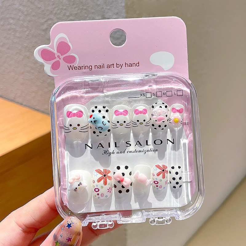 Niños pegatinas de uñas para usar uñas princesa pegatinas de uñas no tóxicas inodoras pegatinas de dibujos animados lindas desmontables