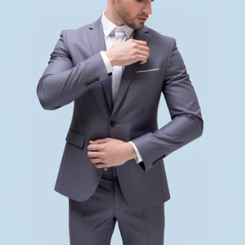 Abito da uomo slim fit tre pezzi per matrimonio e banchetto_voghion.com