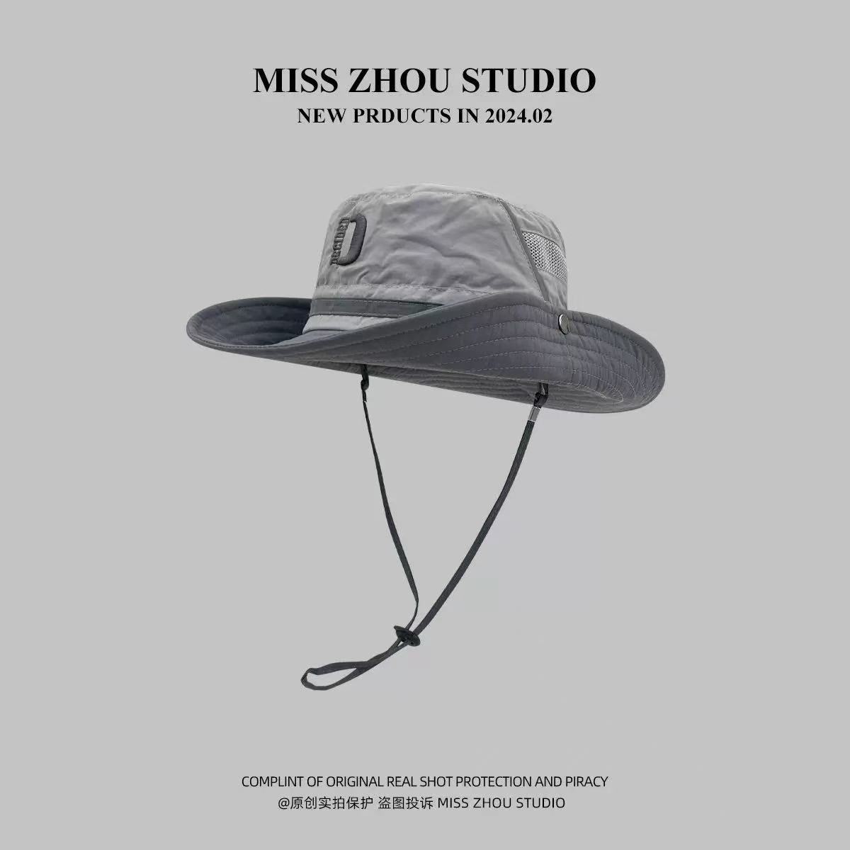 Japanese-Style Fisherman Hat, Lightweight, Breathable, Quick-Drying, Unisex, New Summer Model for Outdoor Camping and Fishing