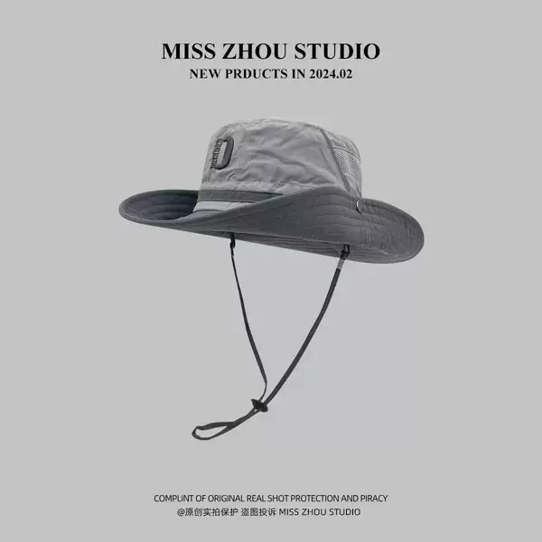 Japanese-Style Fisherman Hat, Lightweight, Breathable, Quick-Drying, Unisex, New Summer Model for Outdoor Camping and Fishing