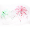 Umbrella transparent umbrella cherry blossoms long -handle umbrella transparent umbrella umbrella super beautiful literary and fresh long -handle umbrella multi -color