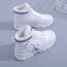 雪地靴女加绒加厚底2023秋冬新款高帮网红时尚圆头短筒女鞋Q3521