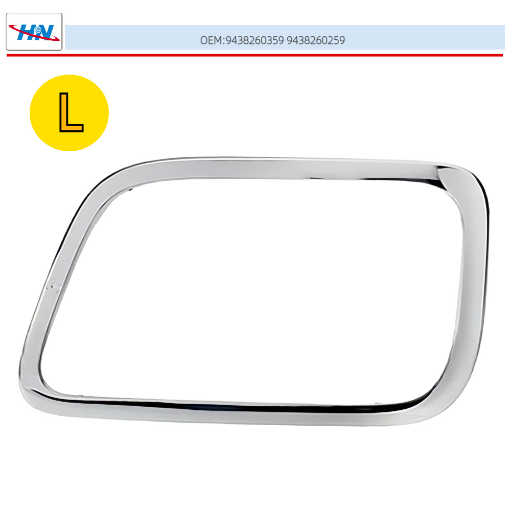 Faros galvanizados borde de luz actros MP3 lámparas de decoración marco de lámparas de camión bomba fábrica de piezas de camión