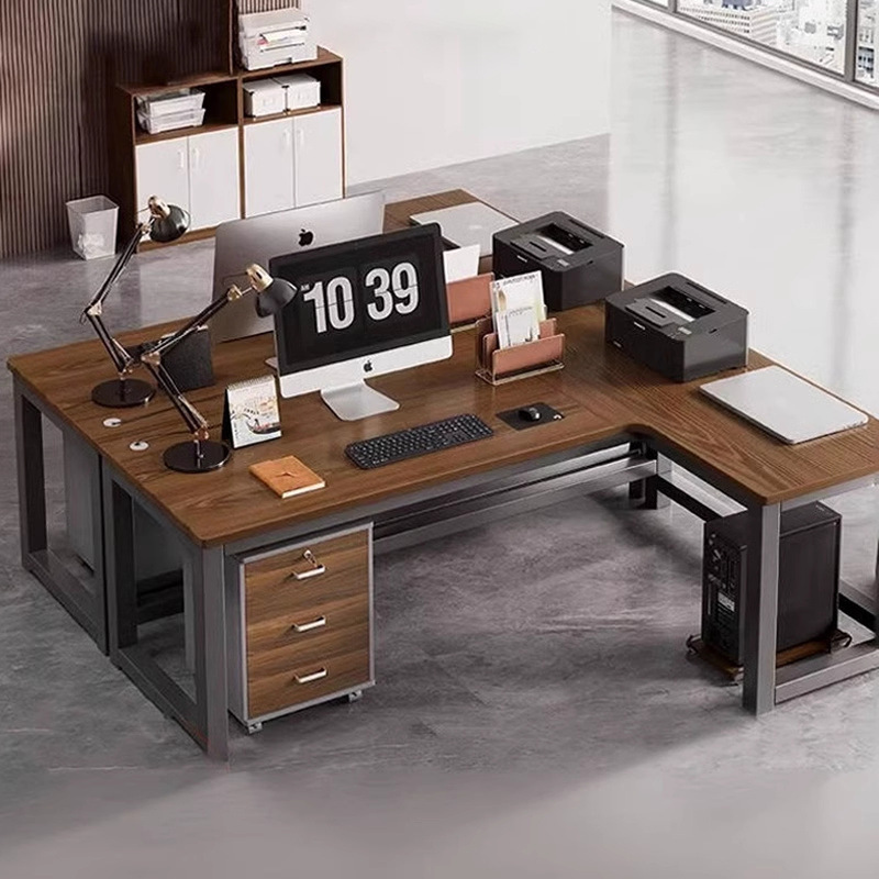 Double Corner Desk Modern Simple Office Table and Chair Combination Computer Desk Office Staff Desk Staff Desk