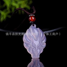 天然高冰种玉髓九尾狐吊坠旺财转运旺事业项链玉石招桃花情侣挂件