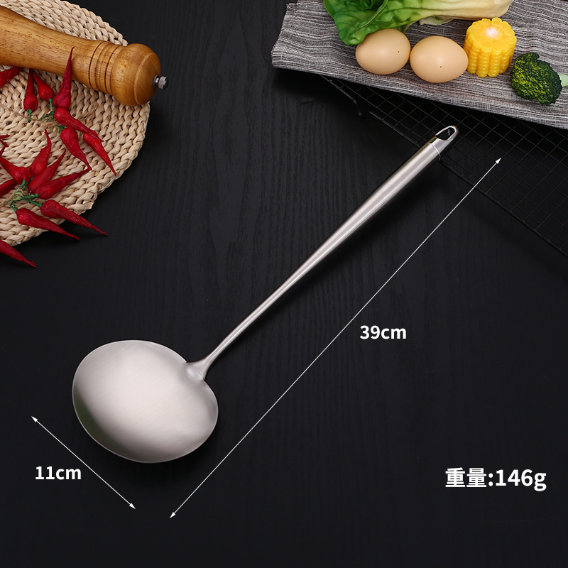 不锈钢锅铲家用厨房蘑菇铲炒勺炒菜煎铲长柄防烫耐高温铲烹饪厨具|undefined