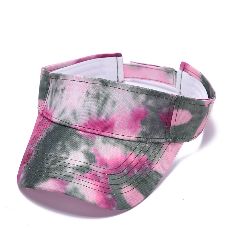 Tie-Dye-Visier, bunter Graffiti-Sonnenhut für Damen, modische Baseballkappe_voghion.com