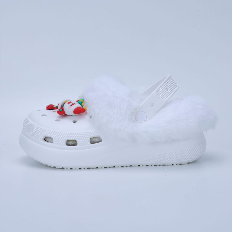 Croc Shoes Plush Cotton Cover Winter Fleece-Lined Liner Warm Removable and Washable Couple Socks Lining Socks Thickeneded Cotton Cover