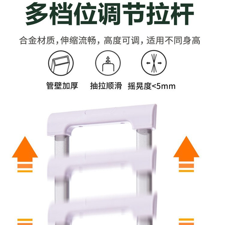 Mujeres japonesas de moda, color gradiente, maleta fresca, 28 maletas de viaje de contraseña de estudiantes