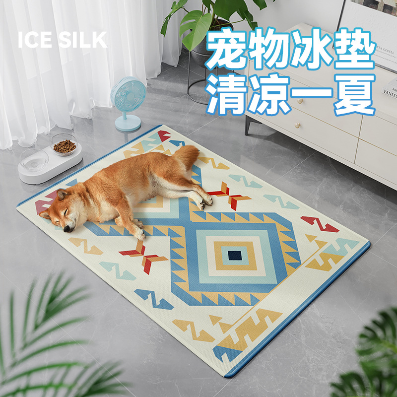 애완 동물 아이스 실크 매트 여름 냉각 아이스 매트 개 매트 고양이 잠자는 매트 개 사육장 냉각 매트 아이스 매트 애완 동물 용품