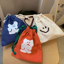 包包抽绳束口收纳包新款日韩ins化妆包女旅行便携可收纳小布袋