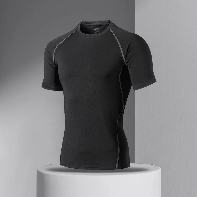 Camiseta de secado rápido, camiseta de sudor para hombres, traje de entrenamiento de baloncesto de mangas cortas, camiseta de carrera, camiseta deportiva, camiseta de bicicleta