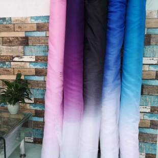 Sand Gradient Two-Color Transition Color Performance Gauze Fabric Glossy Chiffon Gauze Fabric Silk Scarf Stage Performance Clothing