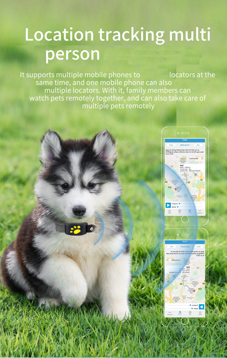Dog GPS Tracker, Smart Pet Locator, Lightweight Anti-Loss Waterproof Satellite Device