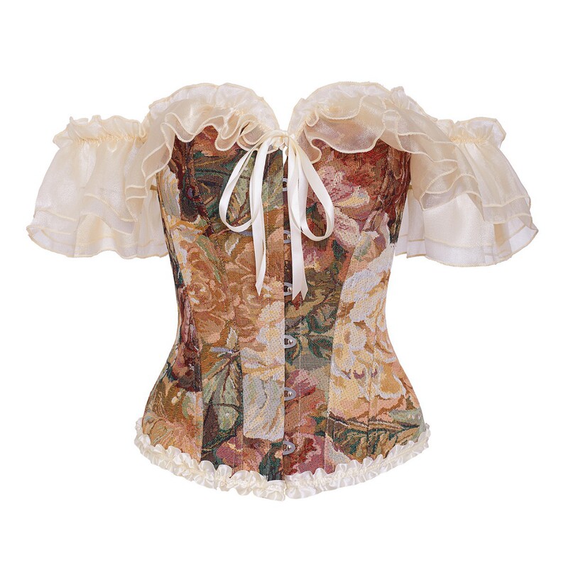 Vintage corset direct from the manufacturer in Foshan, high-quality custom-made cross-border corset for outerwear