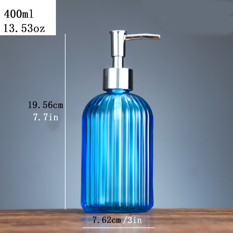 Botella de desinfectante de manos de comercio exterior botella de desinfectante de manos de alta calidad botella de vidrio 500ml botella vacía champú líquido de baño botella dividida