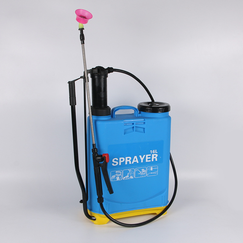 Pulverizador manual agrícola octogonal de 16L Tubo cuadrado de salida Mano engrosado a presión para control de plagas Pulverizador de pesticidas Pulverizador hortícola